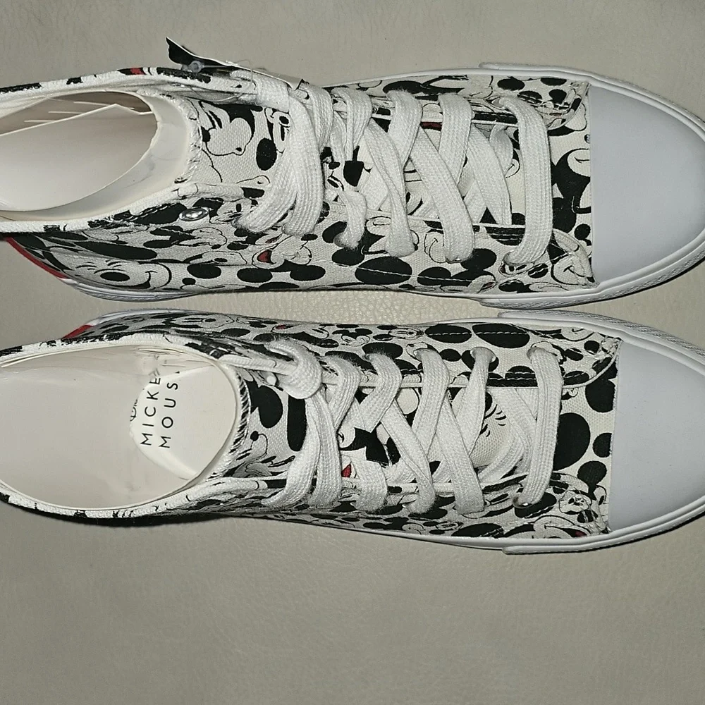 Mickey Mouse High-Top Shoes - Black and White - Picture 2 of 5